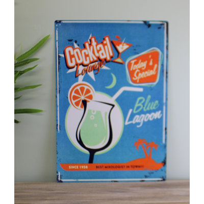 Blue Lagoon Cocktail Lounge Sign