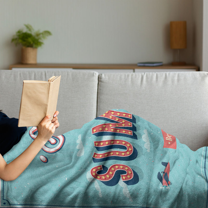 Hand Woven Throw Blanket, 50" x 70"