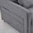 55.5" Wide Modern Linen Upholstered Soft Sofa Bed With Accent Pillow-1154223774