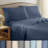 Martex 400 Thread Count Luxury Sheet Set 100% Long Staple Cotton Sateen Weave Silky Soft & Durable, Wrinkle & Fade Resistant, Deep Pocket-51574176-99397393