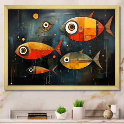 " Minimalism Fish Collages III "