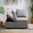 Clevette Convertible Storage Sofa with Adjustable Seat Cushions - Dual Function Single/Double Sofa in Elegant Linen Fabric for Small Spaces-1301634245