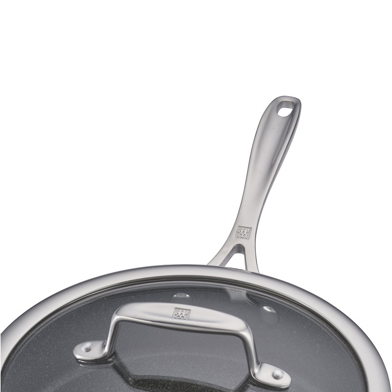 ZWILLING Vitale 3-qt Gray Aluminum Nonstick Saute Pan with Lid