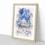 Capitol Hill And Cherry Blossom Tree - Single Picture Frame Print on MDF-56923132-56923133
