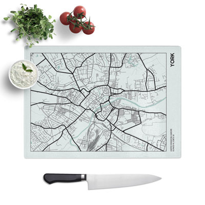 Map York UK Chopping Board
