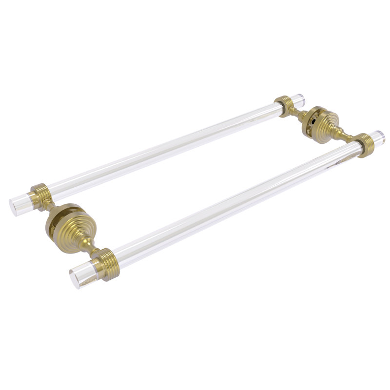 Porte-serviettes 8,7 po pour porte de douche en verre Jarrell, Laiton satiné