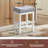 24 Inch Barstools Wood Kitchen Counter Height Bar Island Stools With Saddle Seats Backless Set Of 4-1620195053
