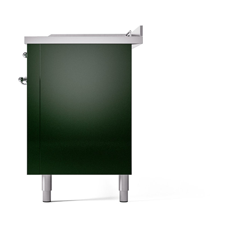 Cuisinière ILVE Nostalgie II Série 60 po à double combustible avec 7 brûleurs scellés, plaque de cuisson, table française (gaz naturel, porte pleine)