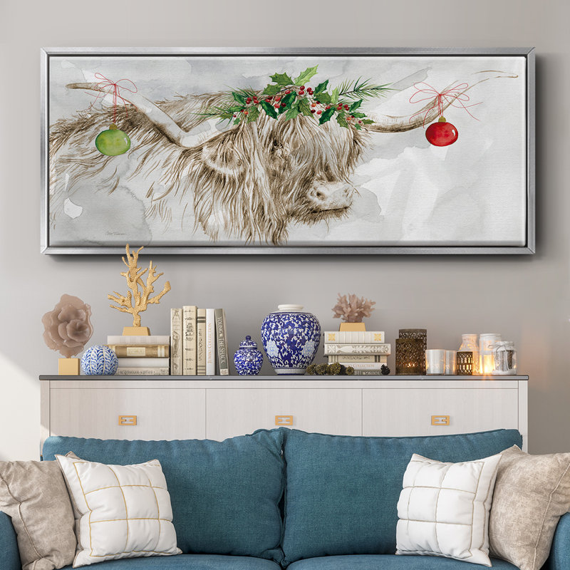 Highland Holidays - toile encadrée, H 20 po x l 50 po