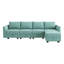 Manusite L-Shaped Reversible Modular Sectional Couch with Storage Ottoman-317393418