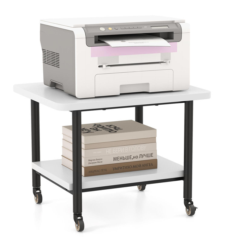 15'' H x 19'' W Printer Stand with Wheels