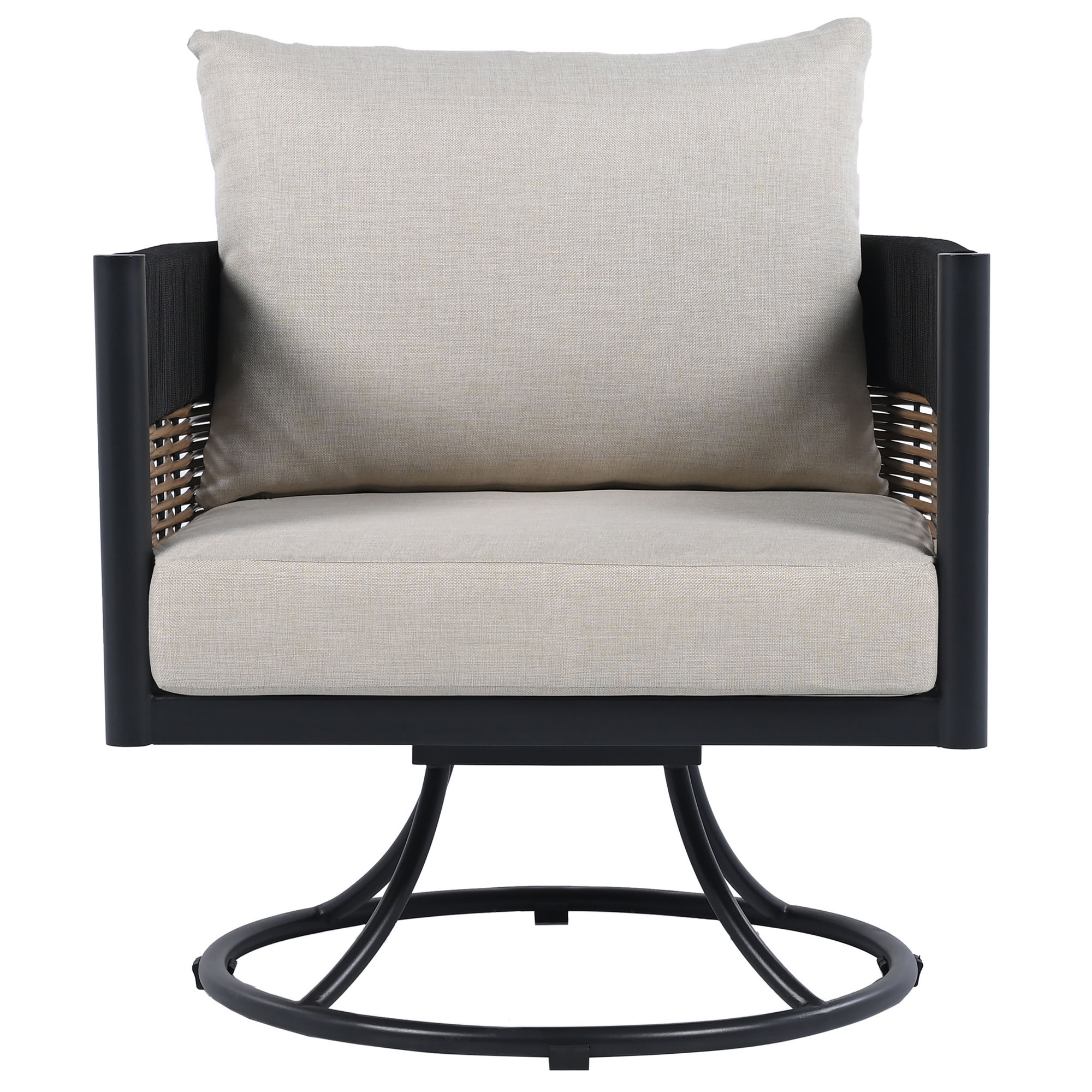 Harrison Swivel Chair, Taupe