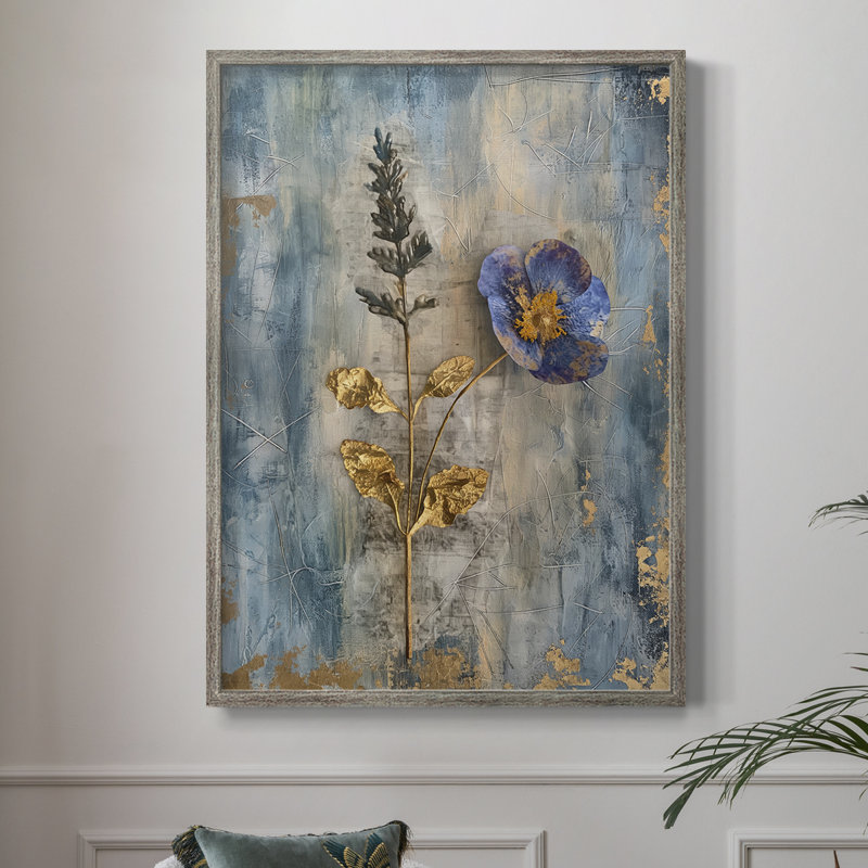 Impression encadrée FLORAL Series - bois massif, H 21 po x l 17 po