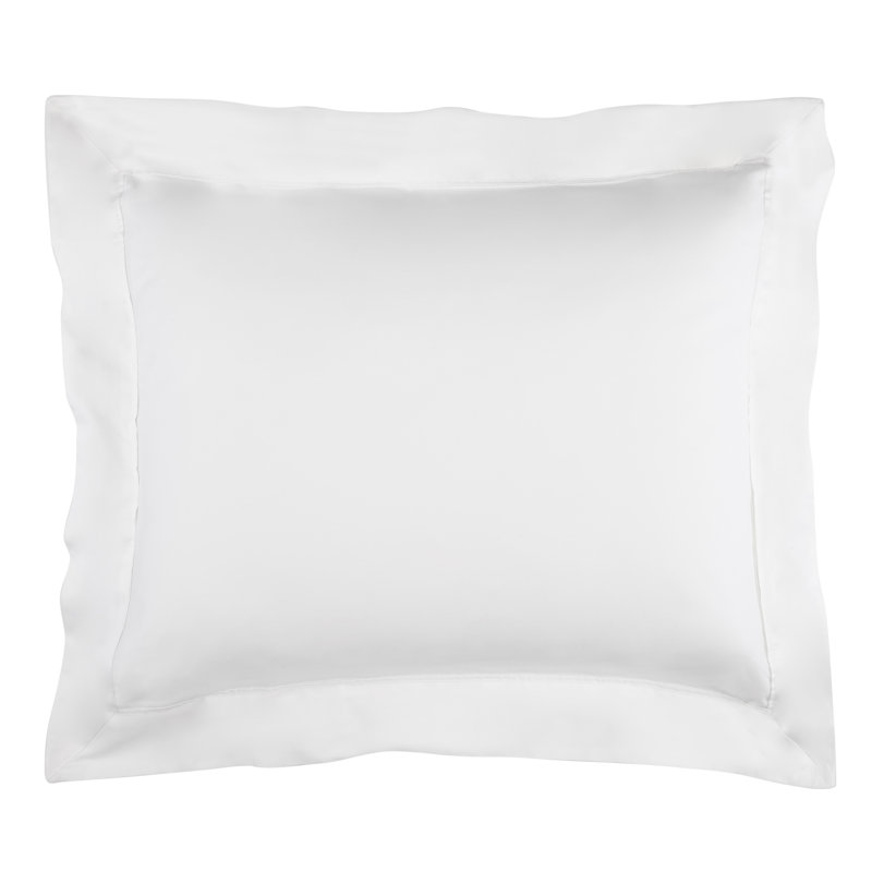Rayon Cotton Blend Sham, King, White