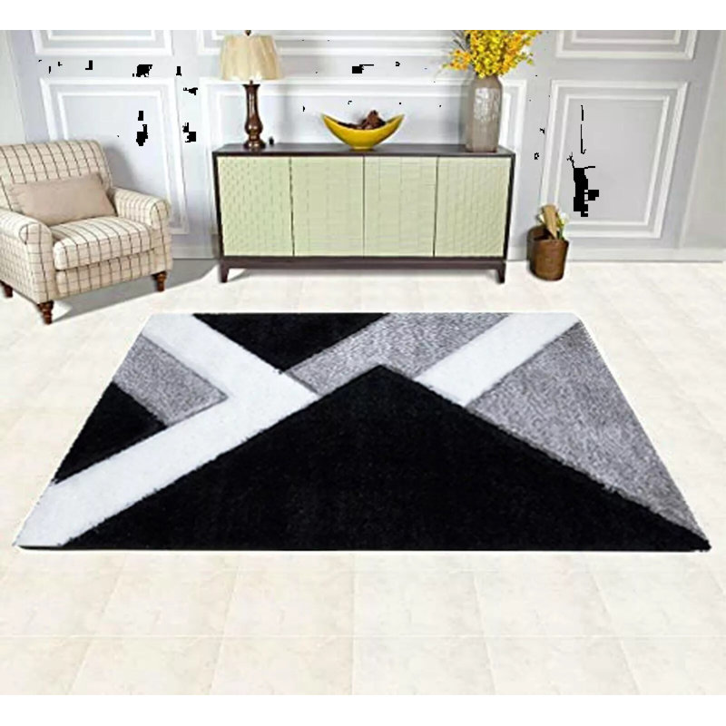 Solid Colour Shag Area Rug, Rectangle 160 x 230cm