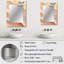 Or et rose Soft Wave Fusion - miroir mural décoratif formes abstraites, miroir rose, impression d'art en métal-1389285016