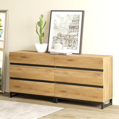 Rookwood 6 Drawer 64" W Double Dresser