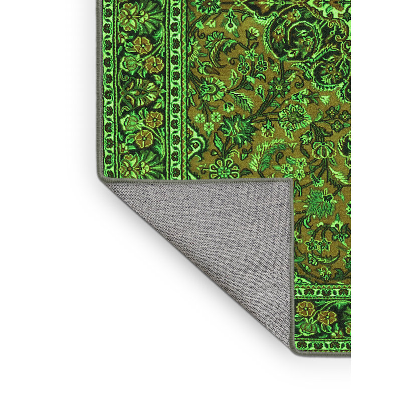 Washable Oriental Indoor Rug, Rectangle 6' x 9'