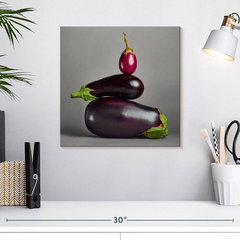 Eggplant Stack, 16" H x 16" W