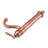 Antique Copper Bathroom Faucet Solid Brass Faucet S Style One Handle Faucet