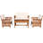 Chalia Acacia 8 - Person Patio Conversation Set with Cushions-735128241
