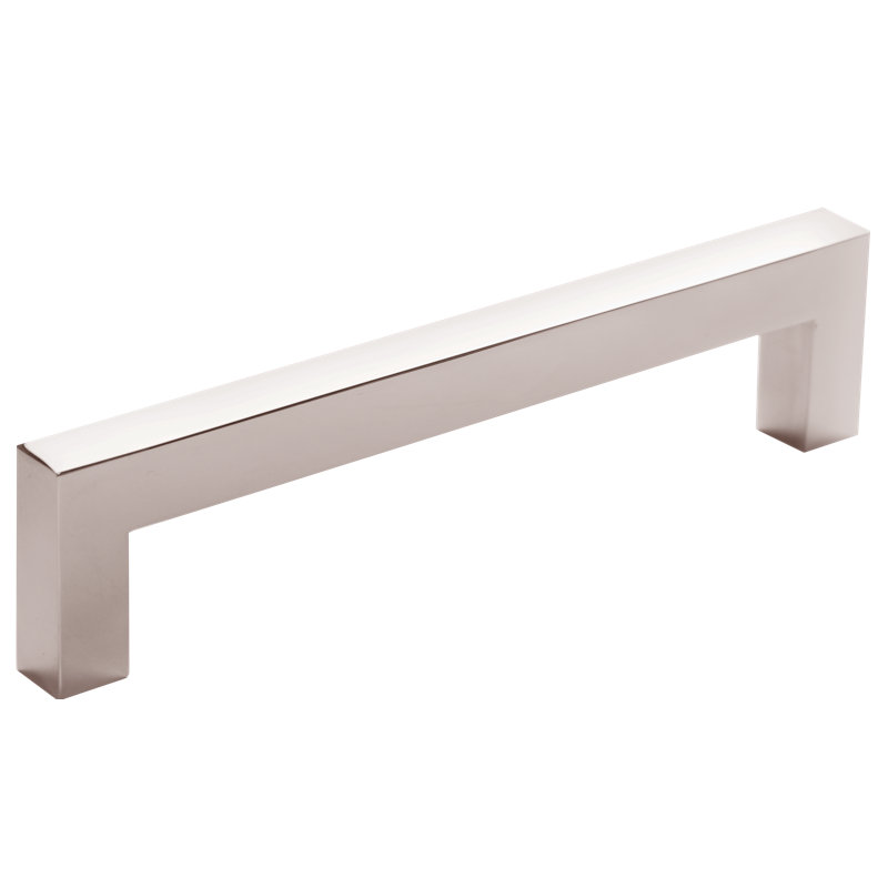 6 5/16" Center to Center Bar Pull, Polished Stainless Steel, 7 7/8"