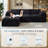 Boneless Oversized Modular Sectional Sofa with 83.5" Extra Deep Chaise, No-Assembly Sectional Couch-1733680321-1734617687