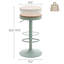 Tabouret de bar pivotant en bois massif l 15,2 po Jaina -1434454000-1447778123