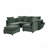 Coburn Chenille Upholstered Sectional Sofa with Movable Ottoman, Storage & USB Ports-600013290