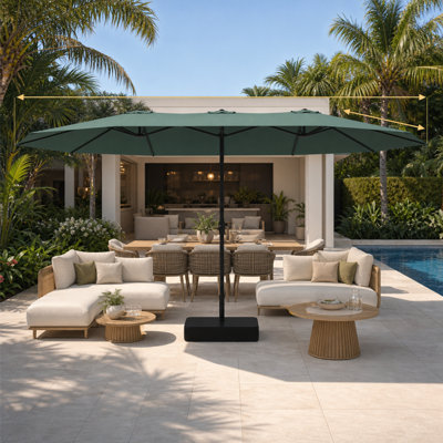 Très grand parasol de patio 15 '