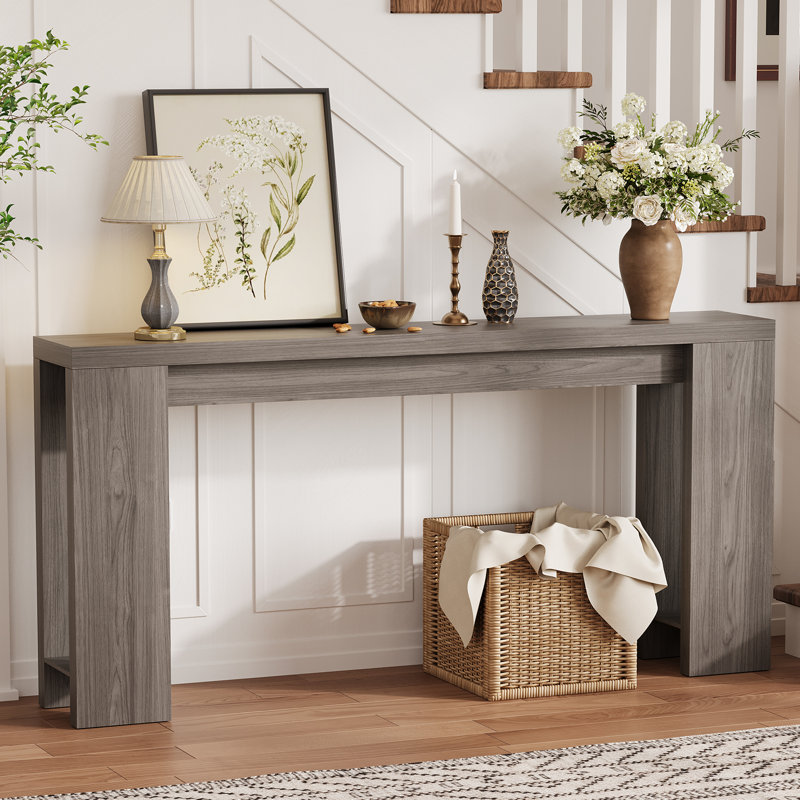 Canapé-lit rustique 70,9 po Rustic Farmhouse, Gris