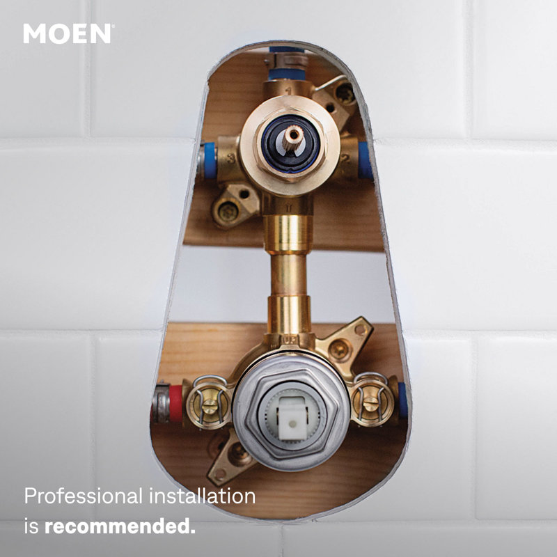Align M-CORE 3-Series 2-Handle Shower Trim With Integrated Transfer Valve, Valve Required, Brushed Gold