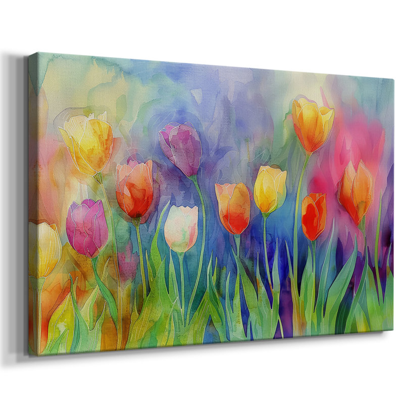 Série Floral-LXIV -Galerie enveloppée Cavas, 8 x 12