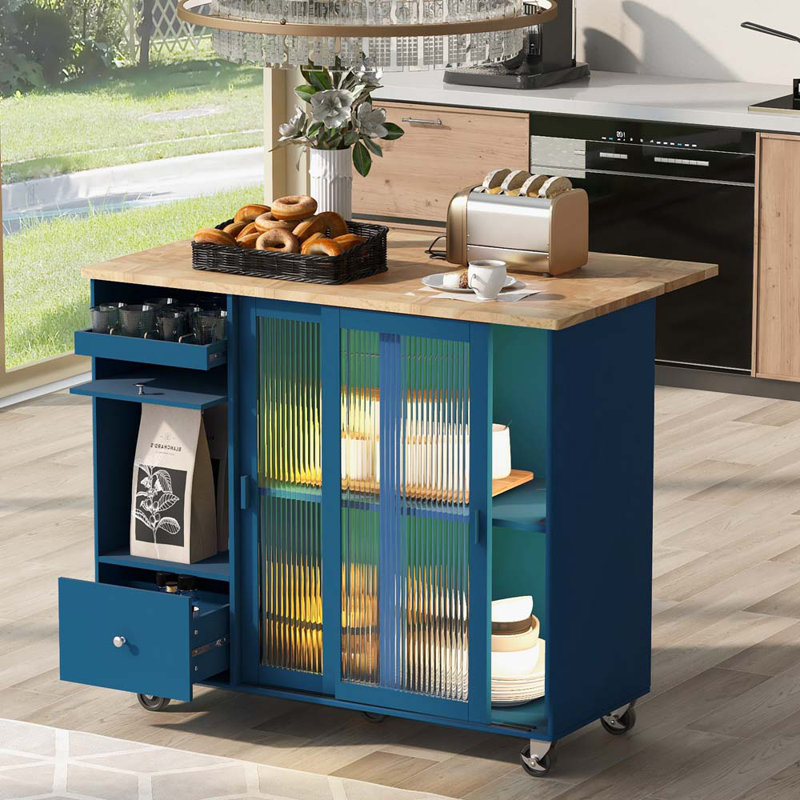 Rosebella 44.15'' Sideboard, Navy Blue