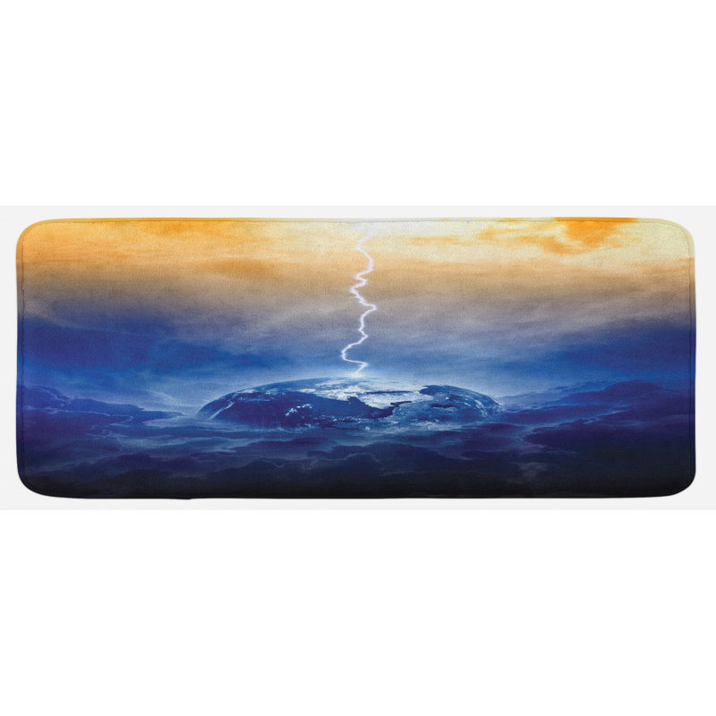 Rustic Polyester Kitchen Mat