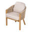 Confortable ensemble de chaises de patio en bois d'acacia moderne pour la maison