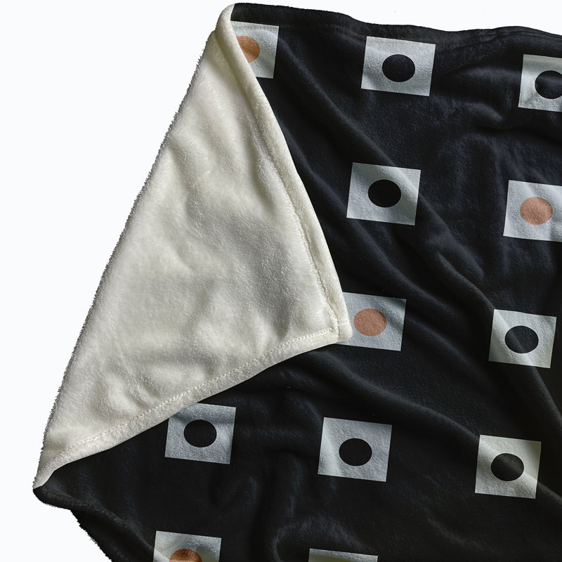 Coastal Calm Fleece Throw Blanket, 60" W x 80" L, 1.95, Shark Blue