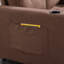 Canapé-lit futon rembourré 3-en-1 - Causeuse capitonnée pliable avec canapé-lit, porte-gobelets et poches latérales-124651856