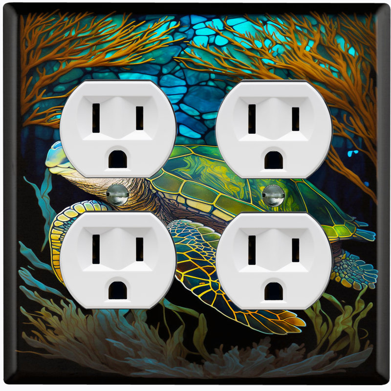 Plaque murale mignonne Tortue Ocean