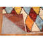 Tapis oriental marocain en laine à motif treillis 7 x 9
