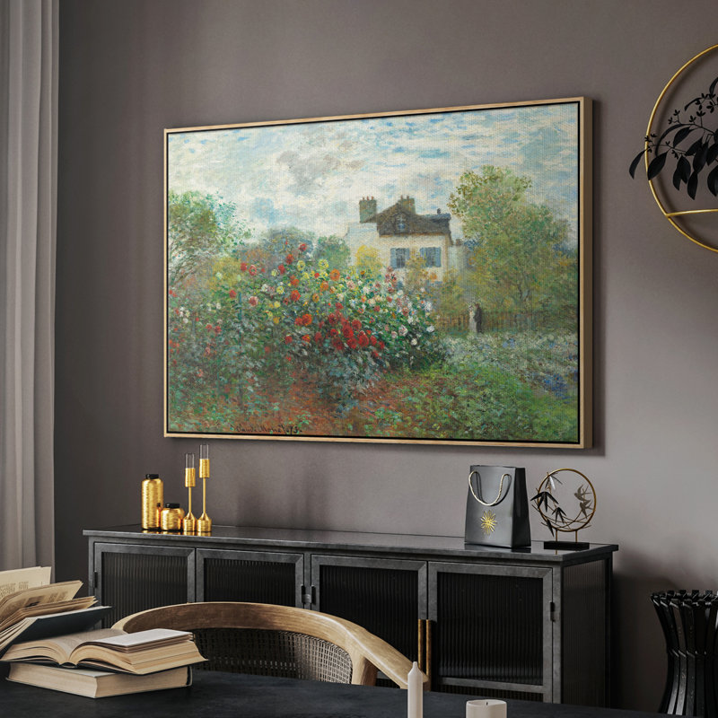 Paysage rétro - C III, Toile encadrée flottée blanche, H 27 po x l 41 po x P 2 po