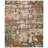 2' X 3' Orange Abstract Power Loom Area Rug