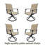 Ensemble de chaises de patio berçantes pivotantes l 29 po x P 23 po x H 39 po Burwell (ensemble de 2)