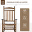 Chaise berçante à haut dossier Traditional-1477930061