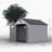 XWT013-1 8*10Ft Resin Plastic Storage Shed