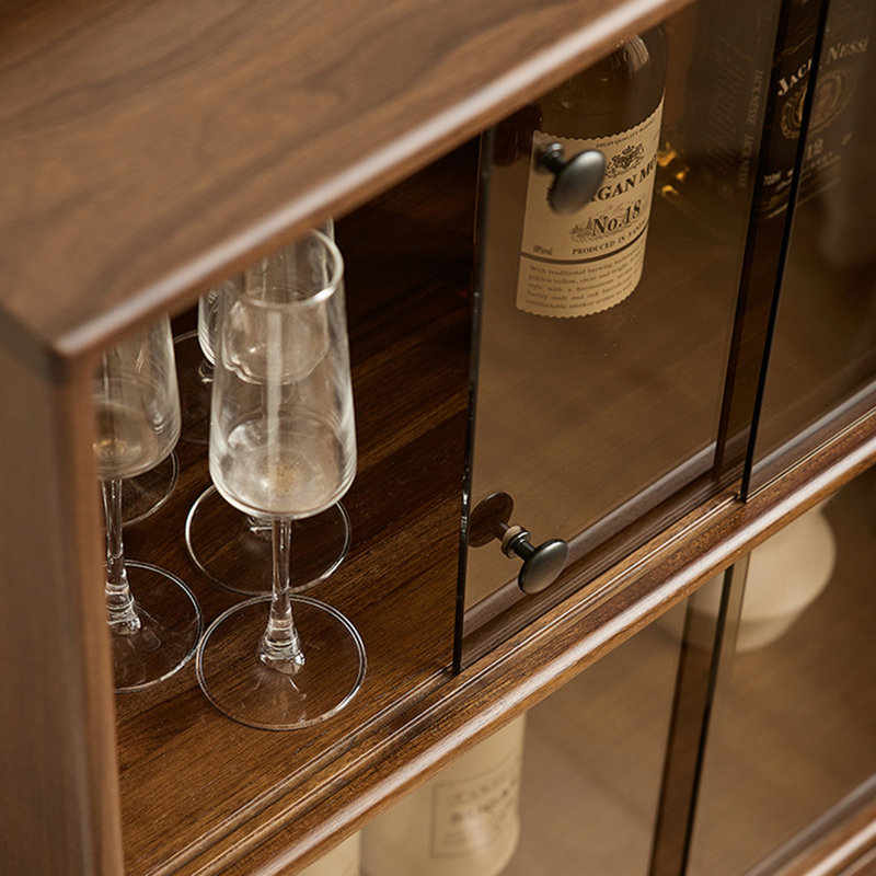 Armoire d'appoint au sol en verre simple