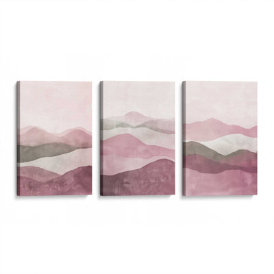 Ensemble de 3 brumines rose Fluorite