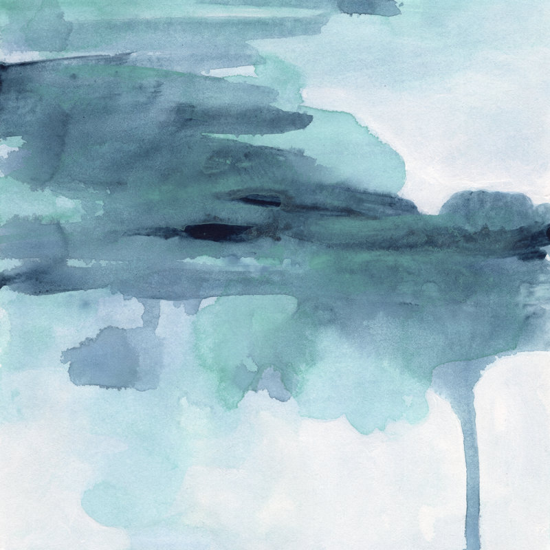 Ocean Cloud II by June Erica Vess - Wrapped Canvas Painting, 30cm H x 30cm W x 3.8cm D