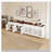 Vintage Sideboard Buffet Cabinet with Hand-Carved Geometric Doors, Distressed Light Wood Finish-1093962326
