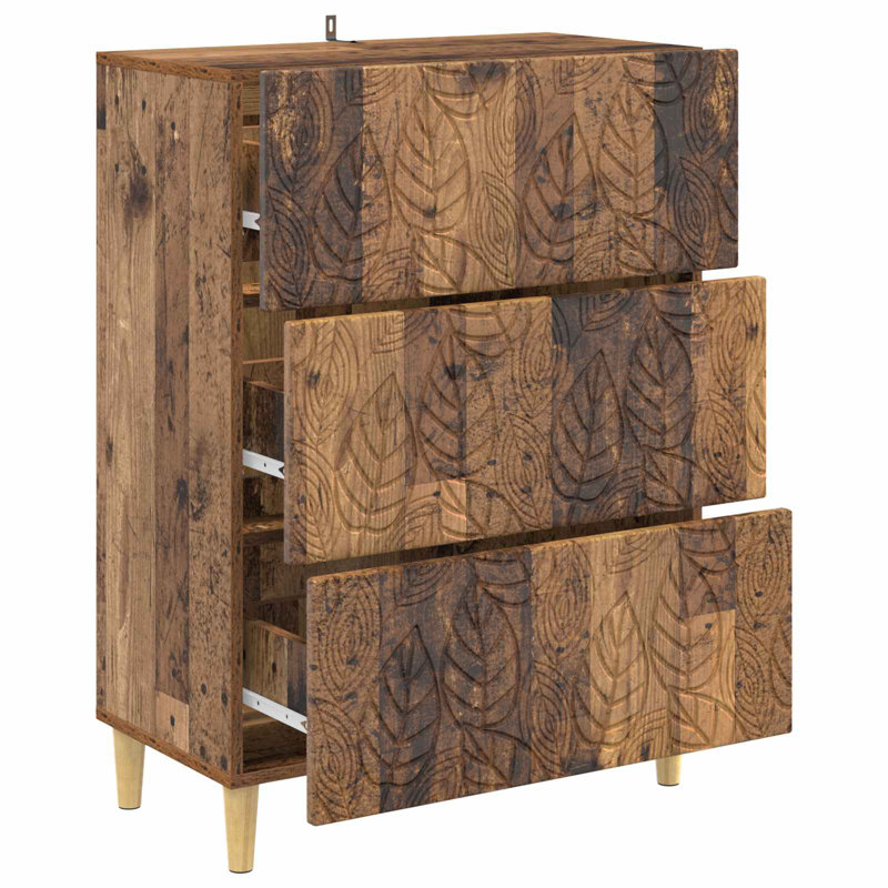 3 -Drawer Rectangle Accent Chest, Old Wood